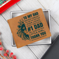 To My Dad- Little Girl- Leather Wallet (Cowhide-Brown)