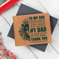 To My Dad- Little Girl- Leather Wallet (Cowhide-Brown)