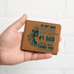 To My Dad- Little boy- Leather Wallet (Cowhide brown)