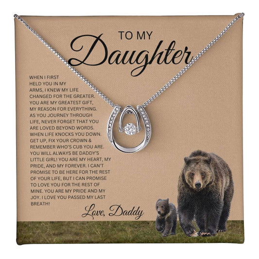 To My Daughter Necklace