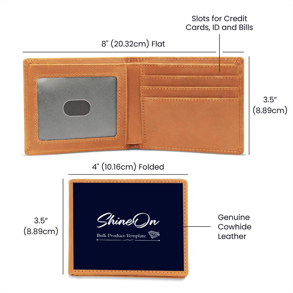 Personalized Cowhide Leather Wallet