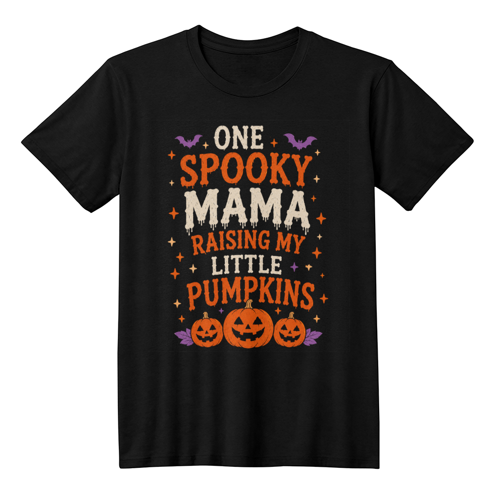 One Spooky Mama Raising My Little Pumpkins Tee