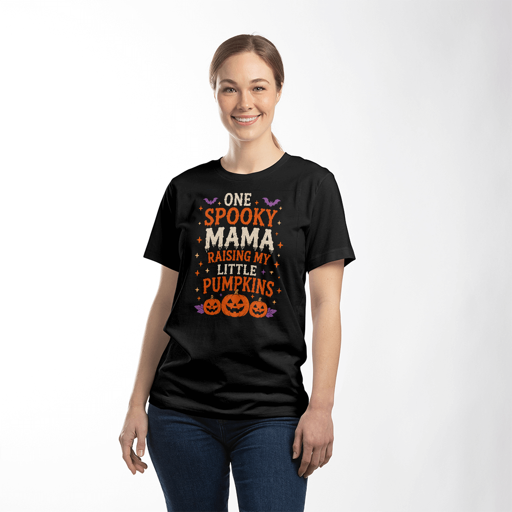 One Spooky Mama Raising My Little Pumpkins Tee