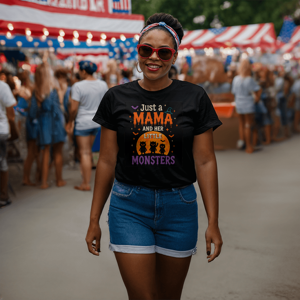 Just A Mama And Her Little Monsters Tee