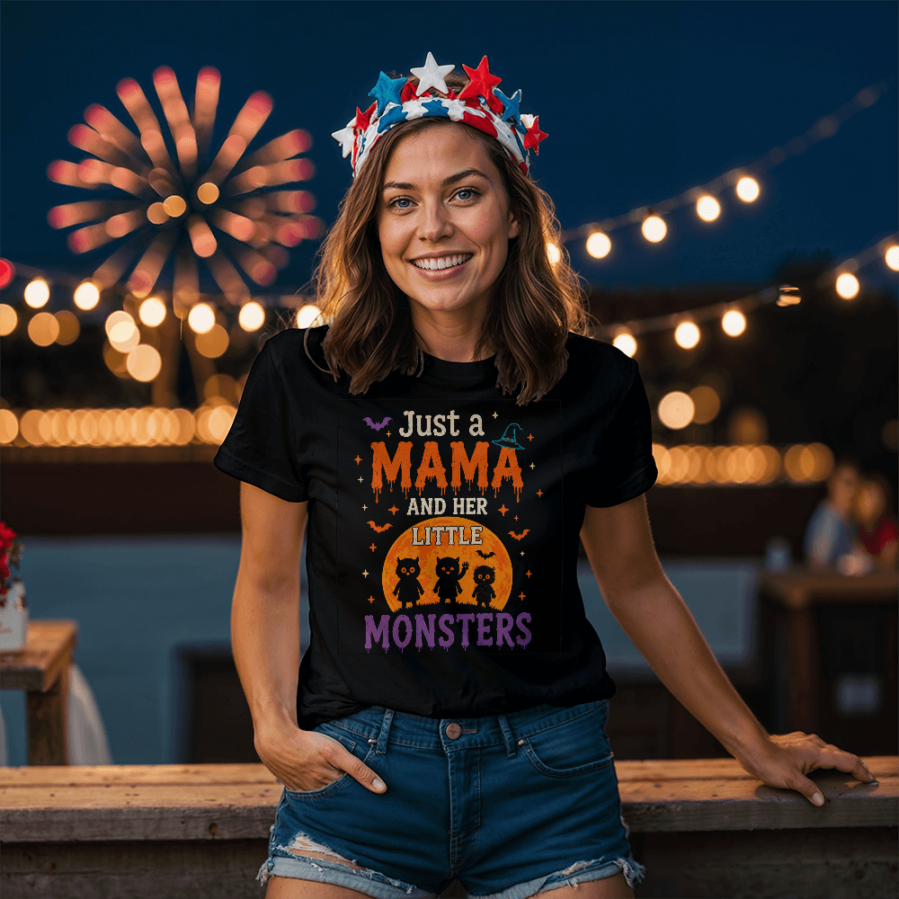 Just A Mama And Her Little Monsters Tee