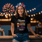 Mama Needs Coffee and Halloween Cheer Tee