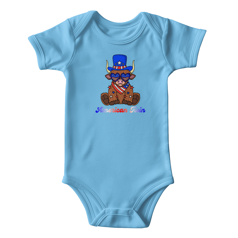 American Twin Boy Onesie