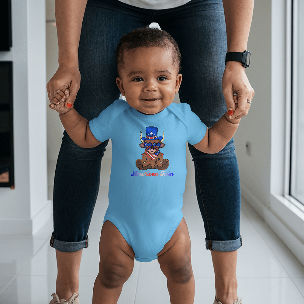American Twin Boy Onesie