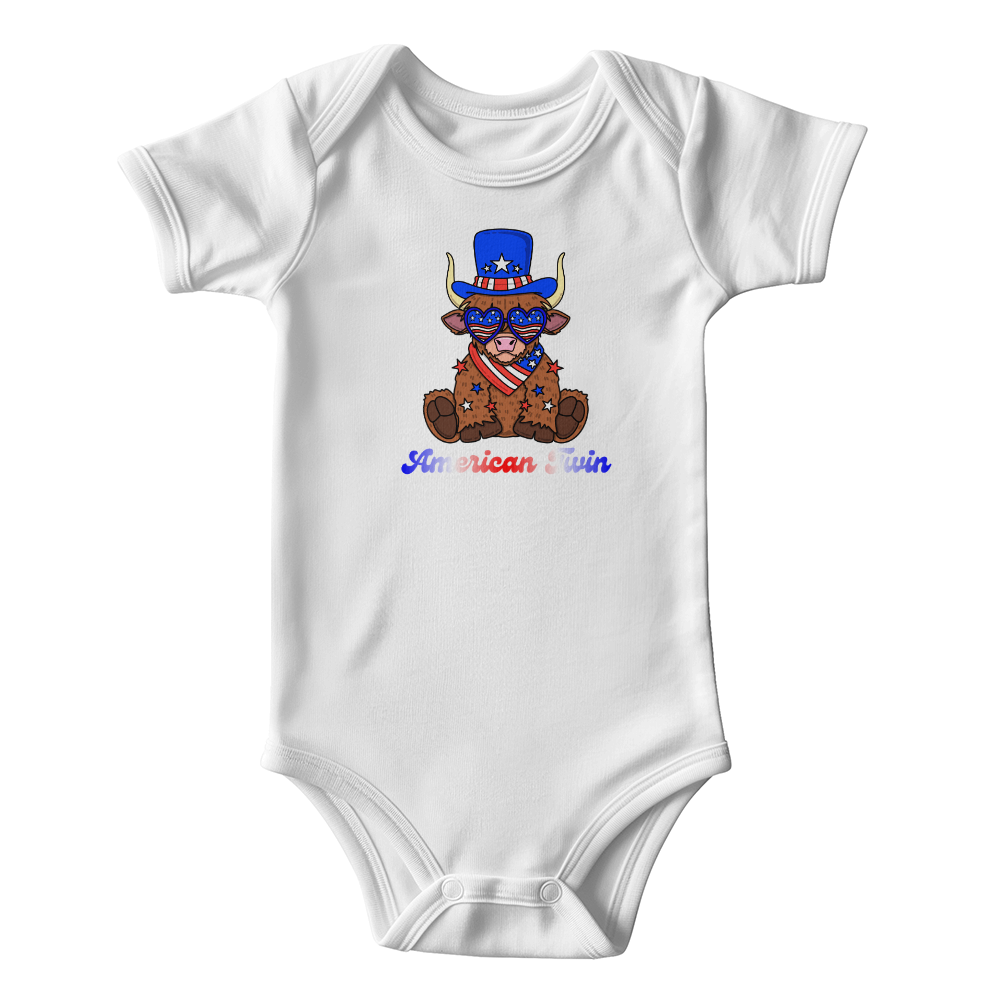 American Twin Boy Onesie