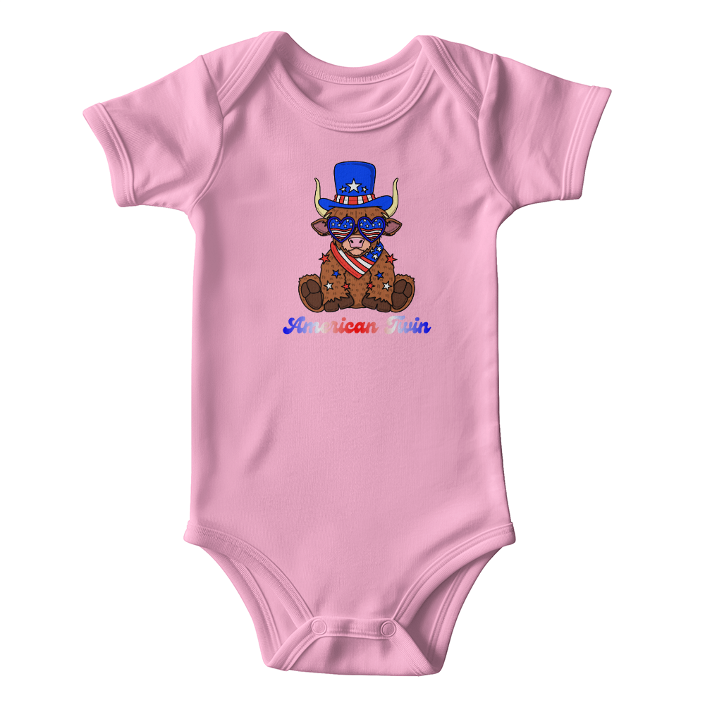 American Twin Boy Onesie
