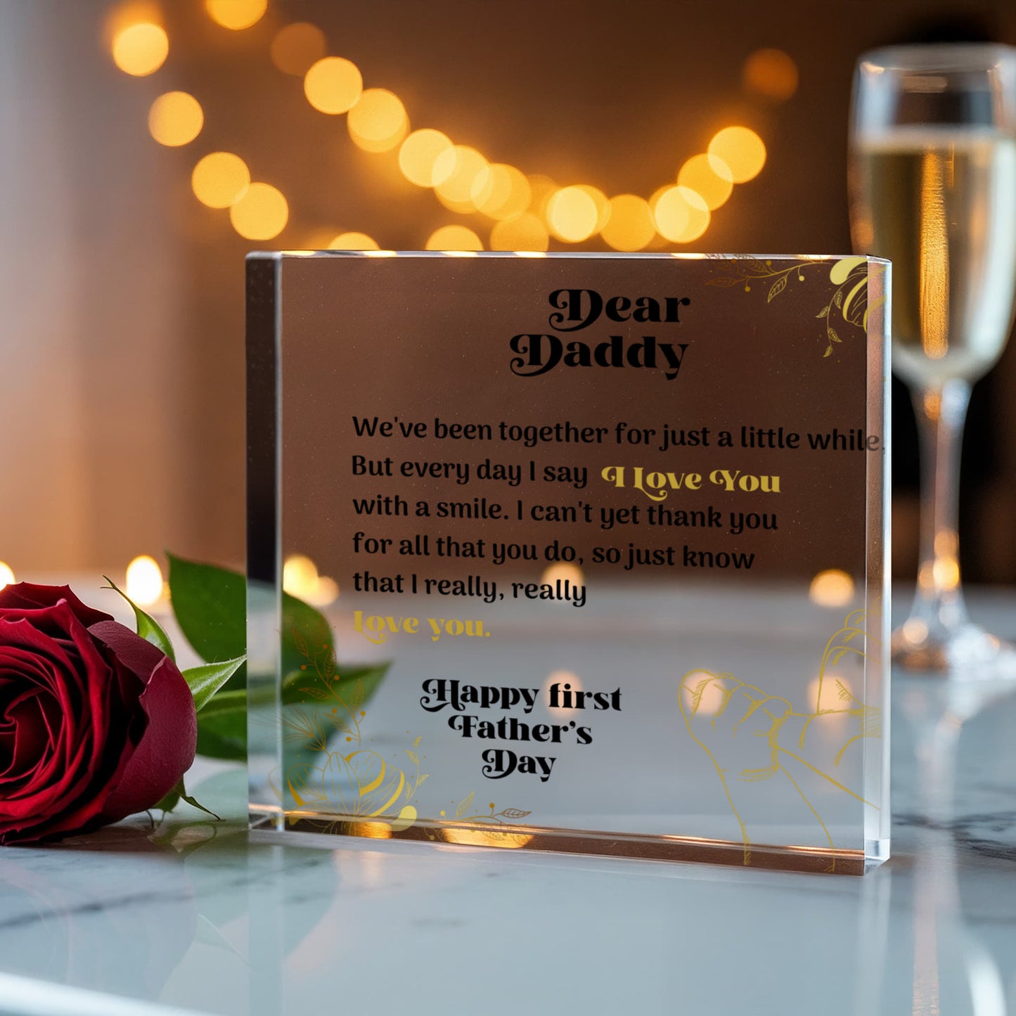 Dear Daddy, Happy 1st Fathers Day